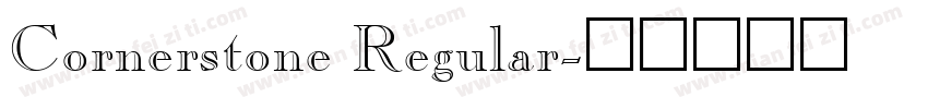 Cornerstone Regular字体转换